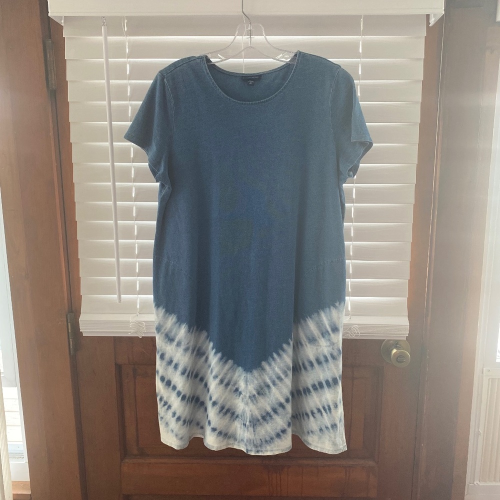Pure Jill Indigo cotton Dress